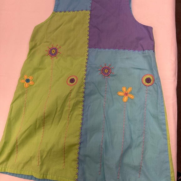 Multi-Pattern Kids Dress - Picture 2 of 6
